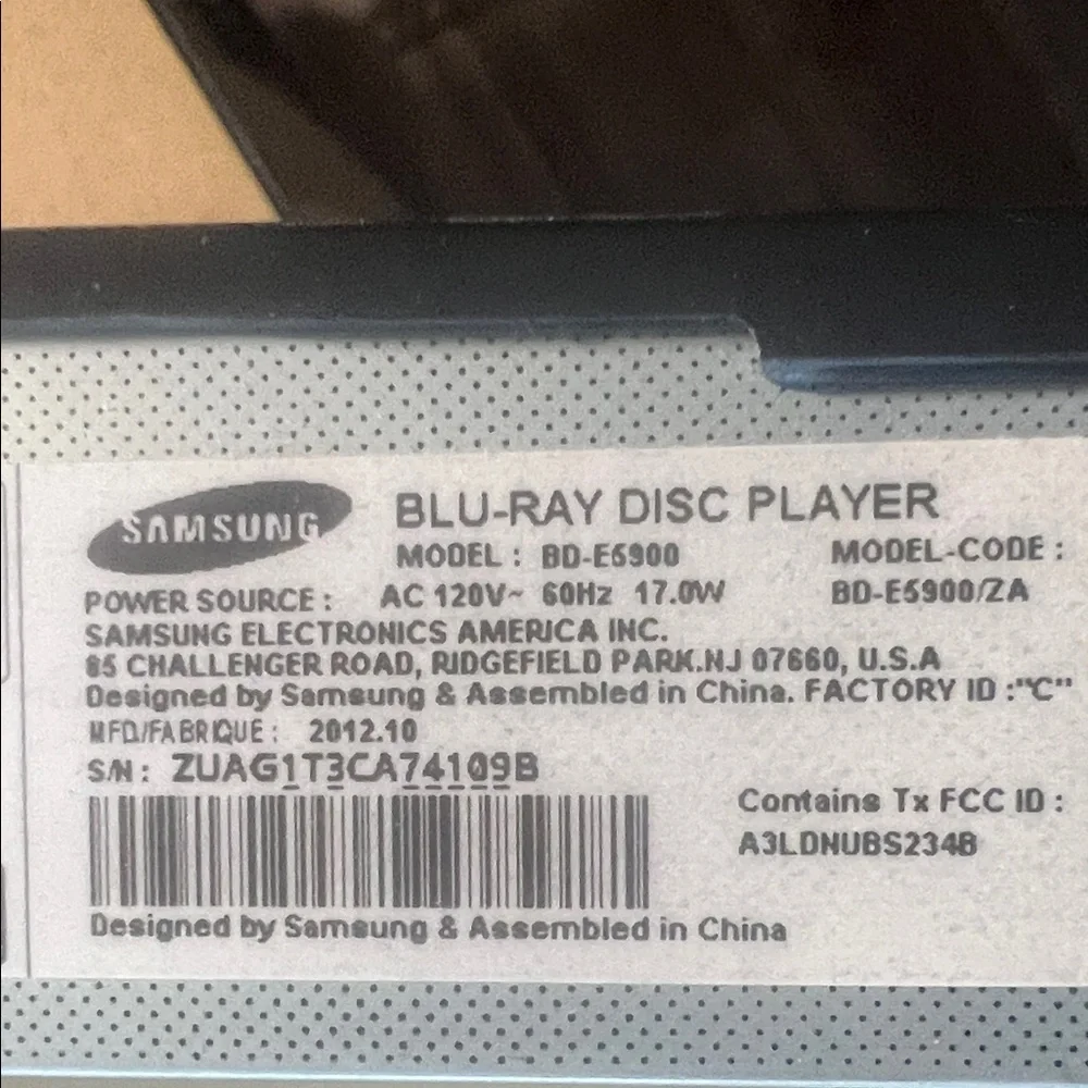 Samsung Blu-ray Player - Black